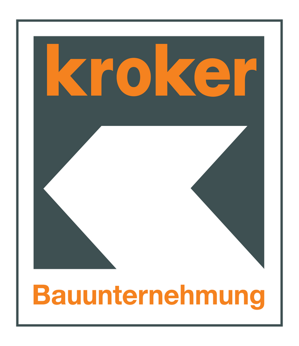 Logo der Firma Kroker mit dem Schriftzug "kroker" und einem Pfeil nach links.