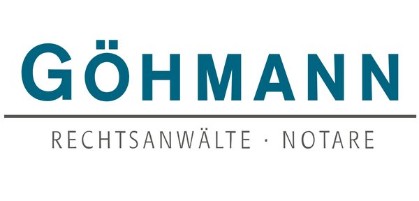 Logo der Kanzlei Göhmann mit dem Text "Rechtsanwälte · Notare" unterstrichen.
