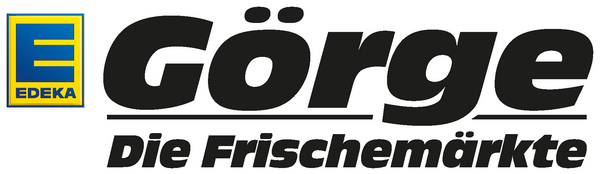 EDEKA-Logo neben dem Schriftzug "Görge" mit Unterstreichung und dem Text "Die Frischemärkte" darunter.