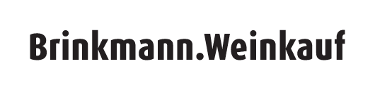 Logo von Brinkmann.Weinkauf mit schwarzem Schriftzug auf transparentem Hintergrund.