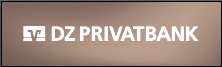Logo der DZ Privatbank mit "DZ" Symbol und Schriftzug.